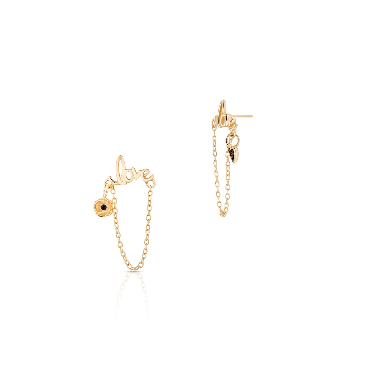 W.KRUK Kolczyki srebrne pozłacane