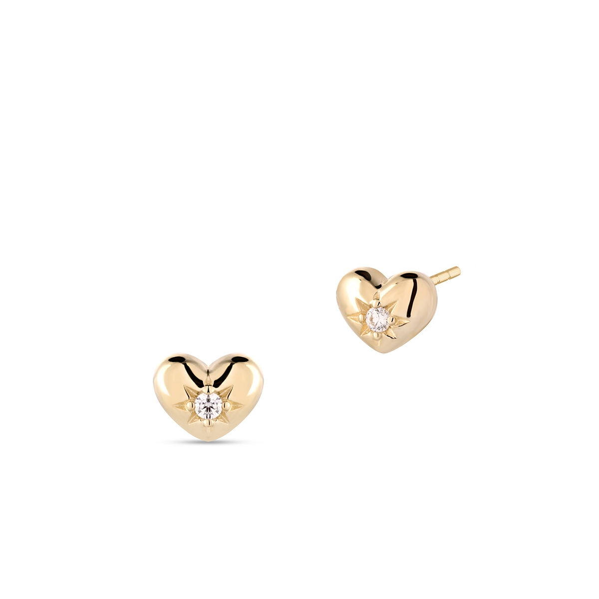 W.KRUK Kolczyki złote serca