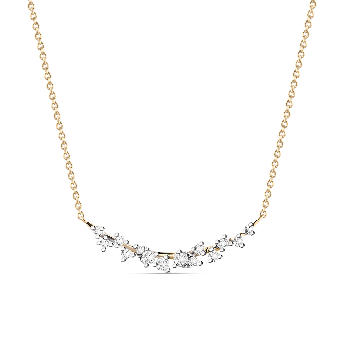 W.KRUK Naszyjnik złoty z diamentami Galaktyka