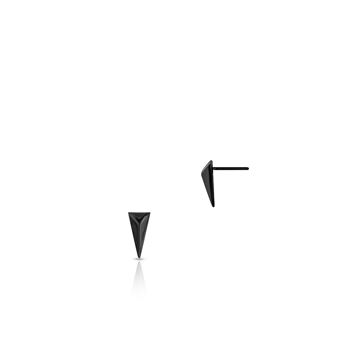 W.KRUK Kolczyki stal trójkąty