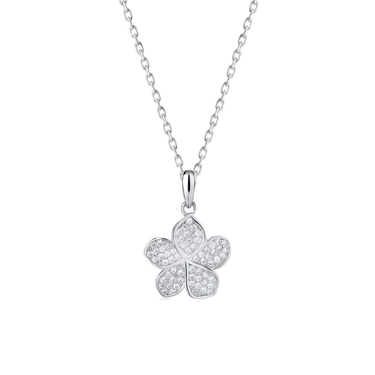 W.KRUK Wisiorek srebrny z cyrkoniami