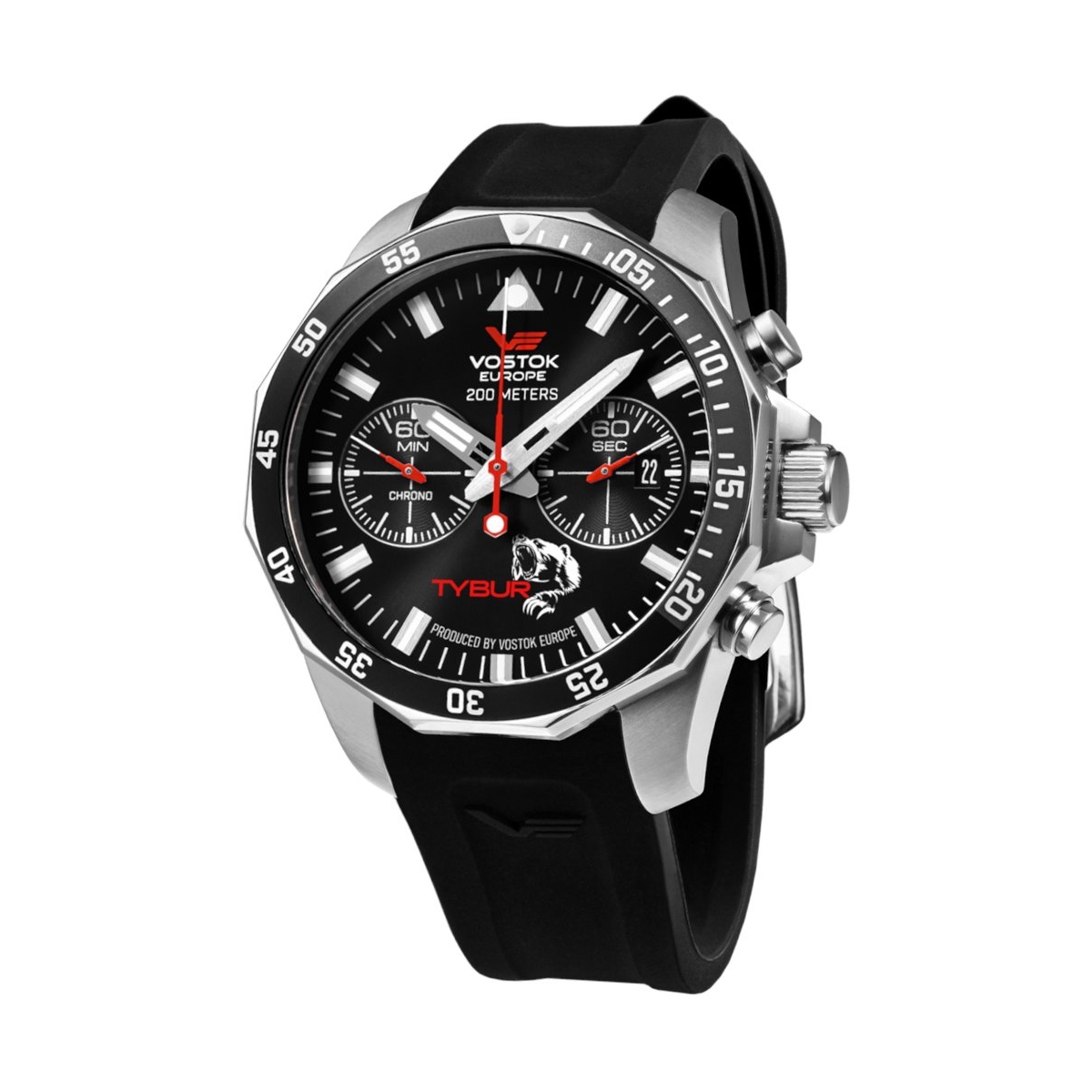 W.KRUK ZEGAREK VOSTOK EUROPE ROCKET N-1 CHRONO MARCIN TYBURA "TYBUR" LIMITED EDITION