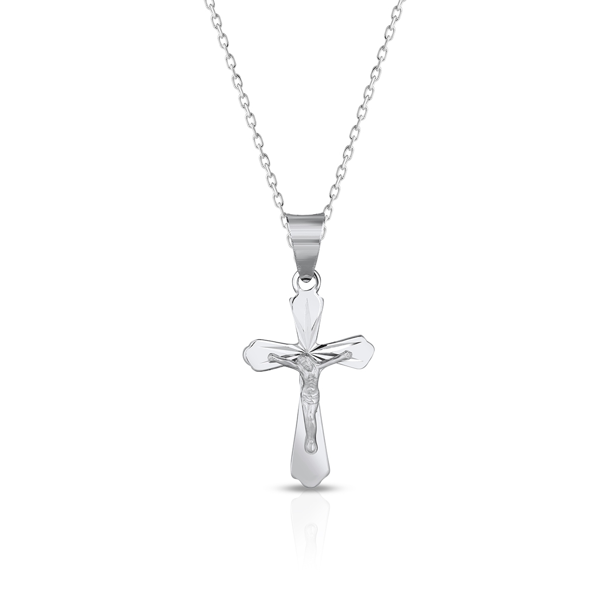 W.KRUK Wisiorek srebrny krzyżyk