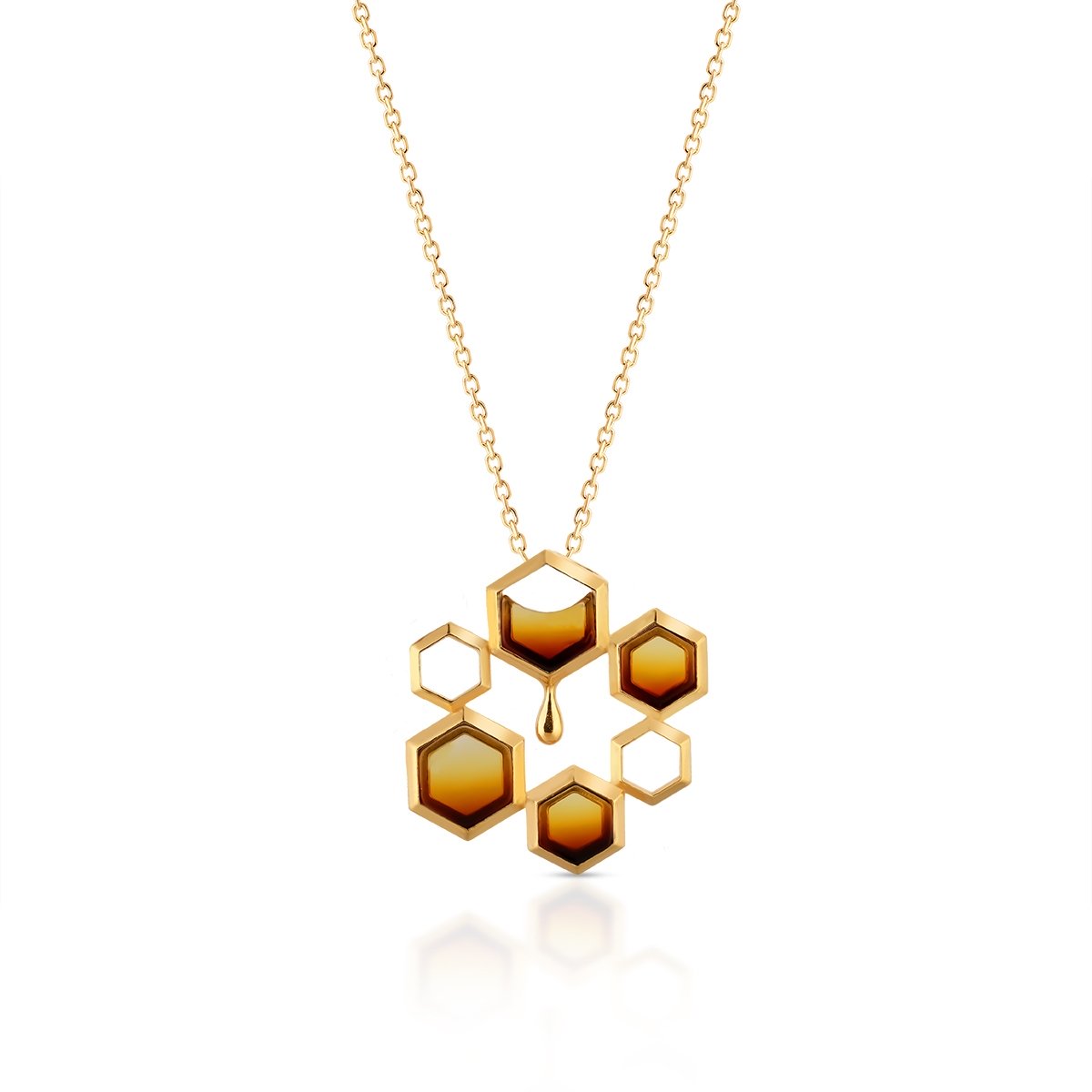 W.KRUK Wisiorek srebrny z bursztynem Miodowa