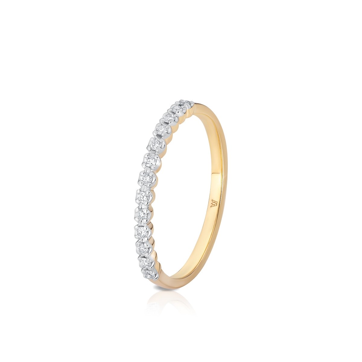 W.KRUK Pierścionek złoty z diamentami