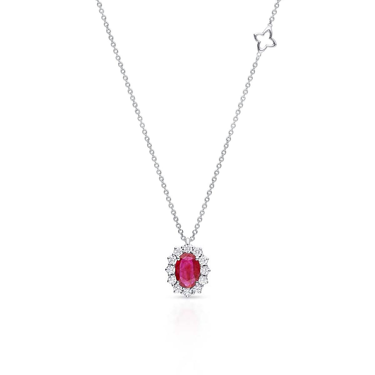 W.KRUK Naszyjnik białe złoto RECARLO