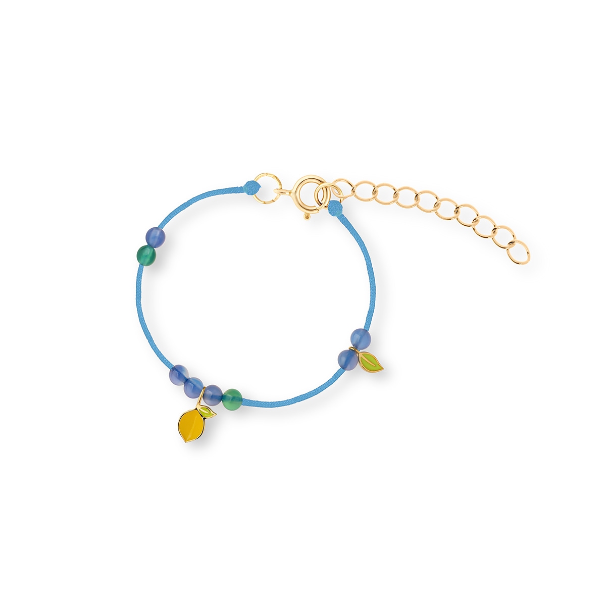 W.KRUK Bransoleta sznurkowa z motywem cytrynki