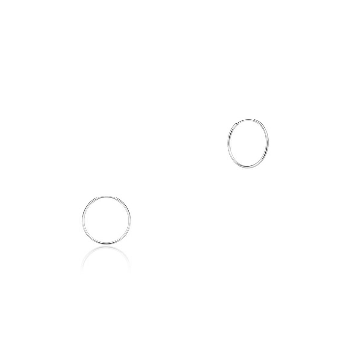 W.KRUK Kolczyki srebrne koła