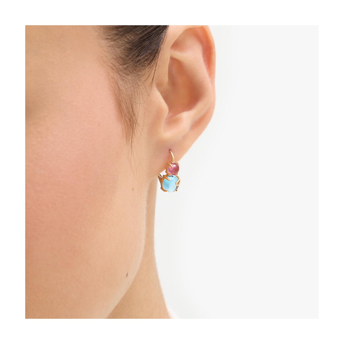 W.KRUK Kolczyki złote KOI