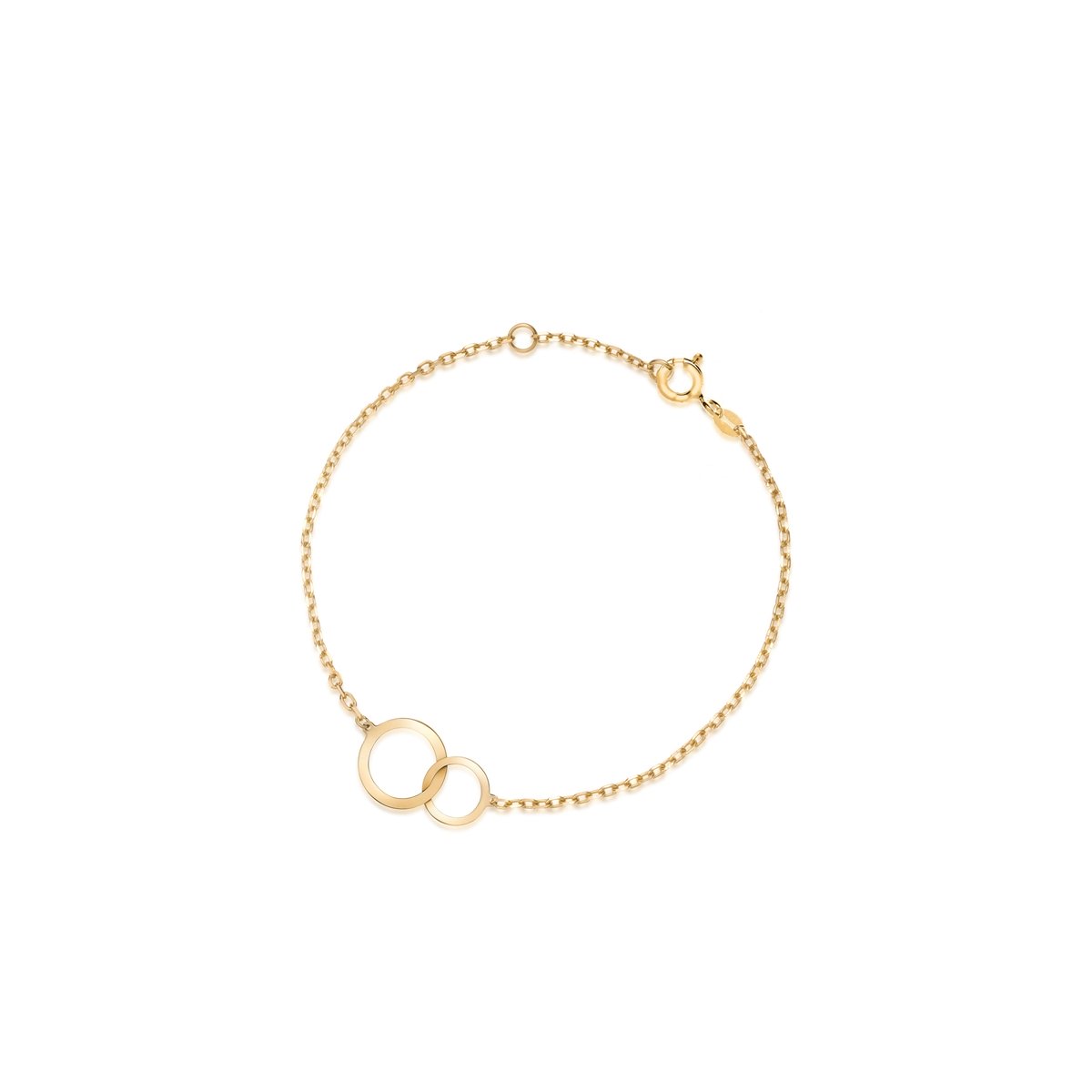 W.KRUK Bransoletka złota z motywem przeplatanych obręczy