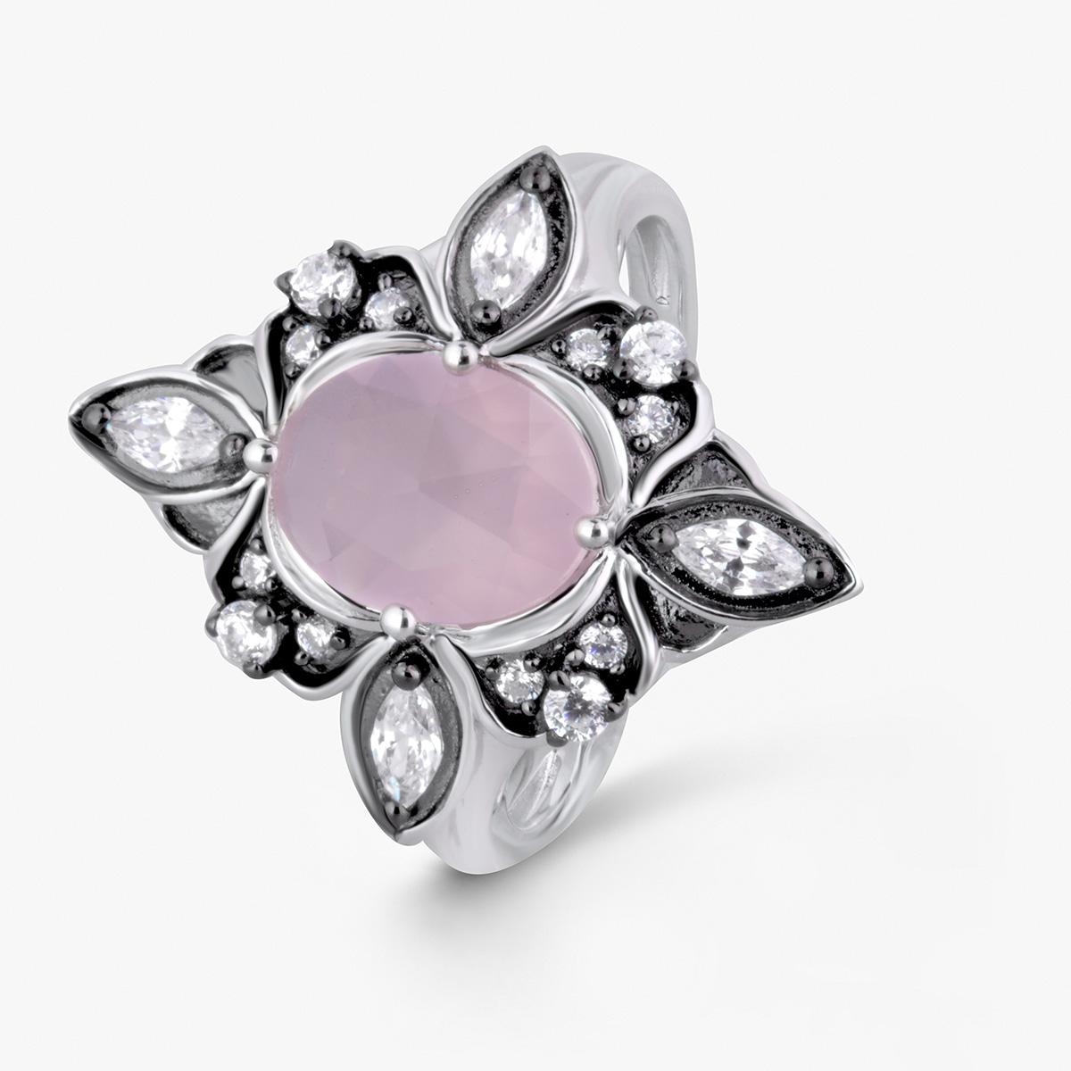 W.KRUK Pierścionek srebrny Royal Star