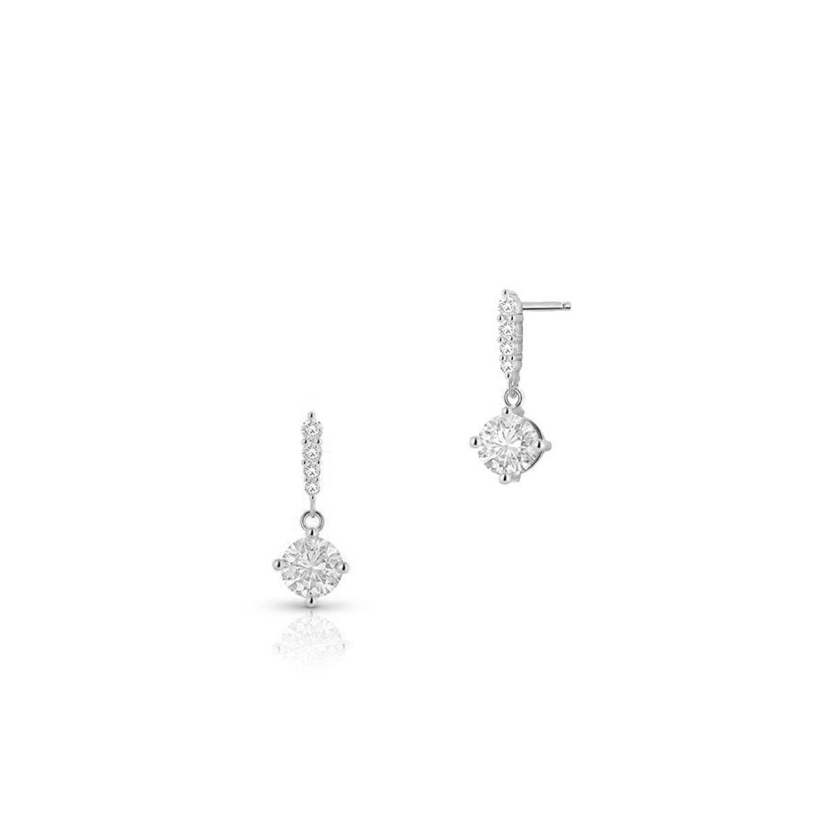 W.KRUK Kolczyki srebrne z cyrkoniami