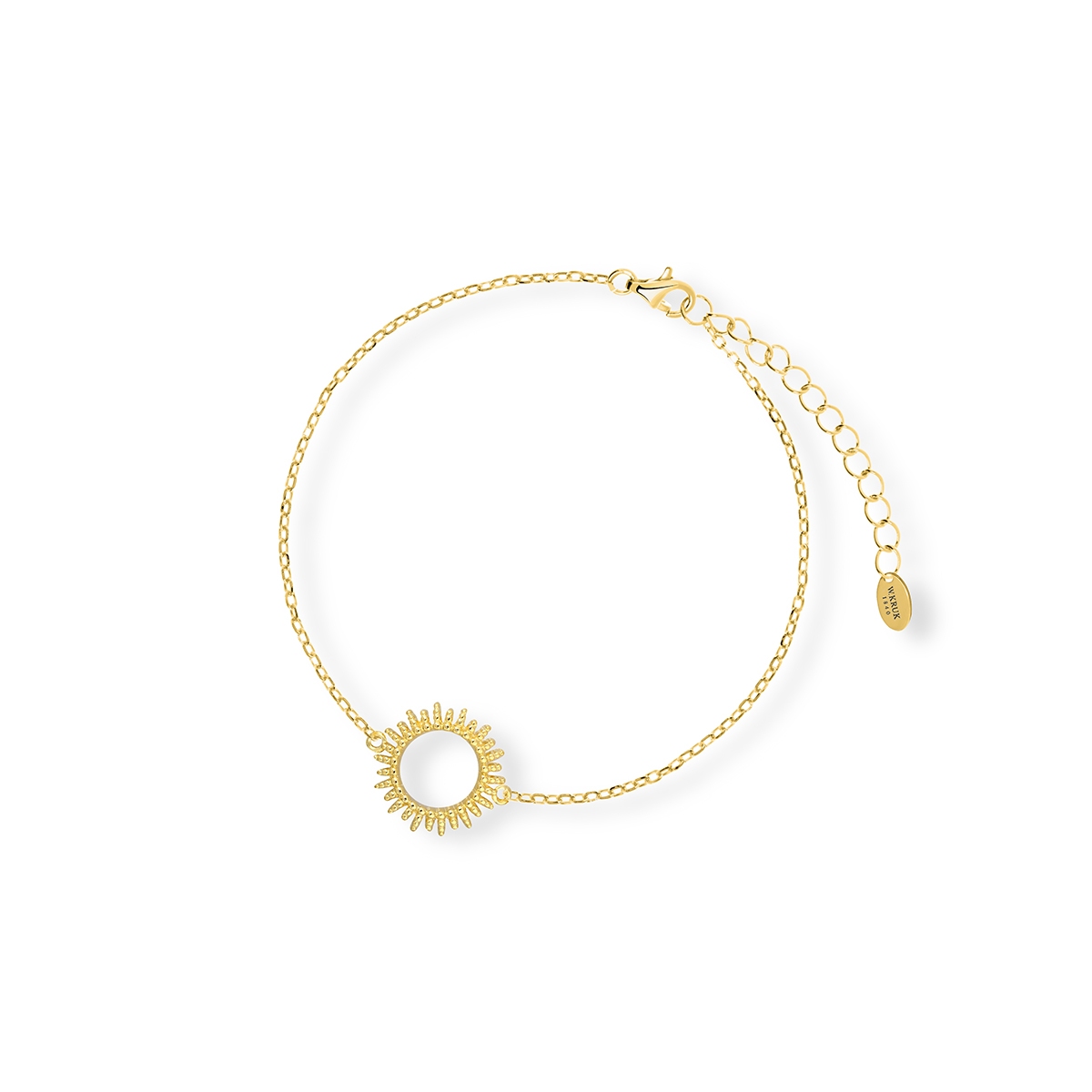 W.KRUK Bransoleta srebrna pozłacana