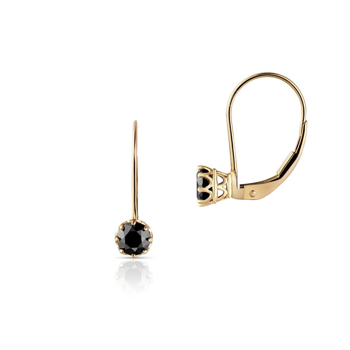 W.KRUK Kolczyki złote Tajemniczy