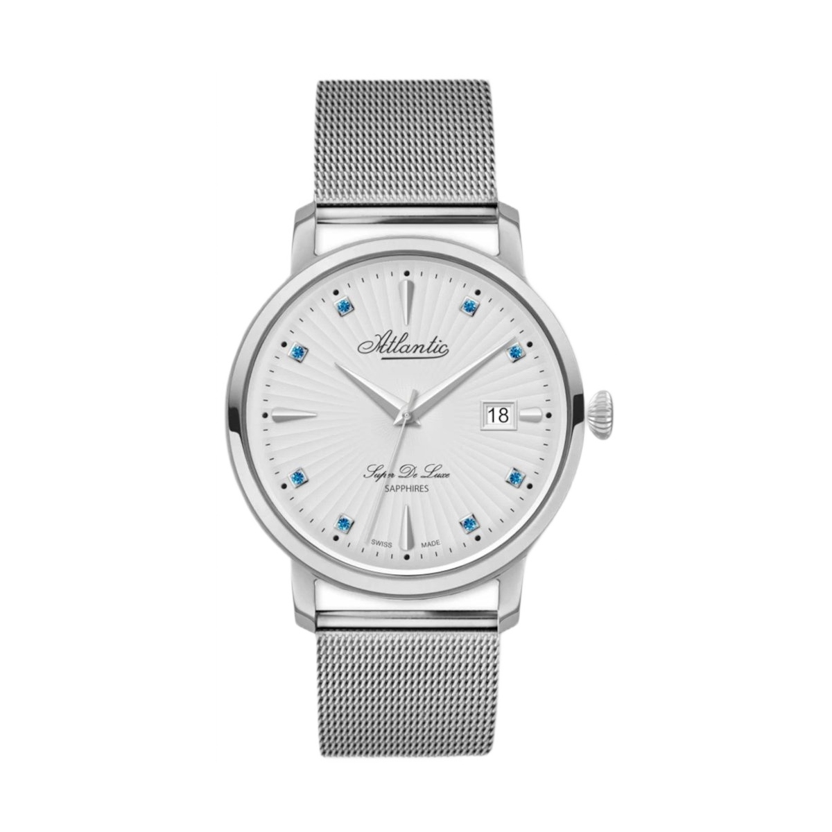 W.KRUK ZEGAREK ATLANTIC SUPER DE LUXE BLUE SAPPHIRE EDITION