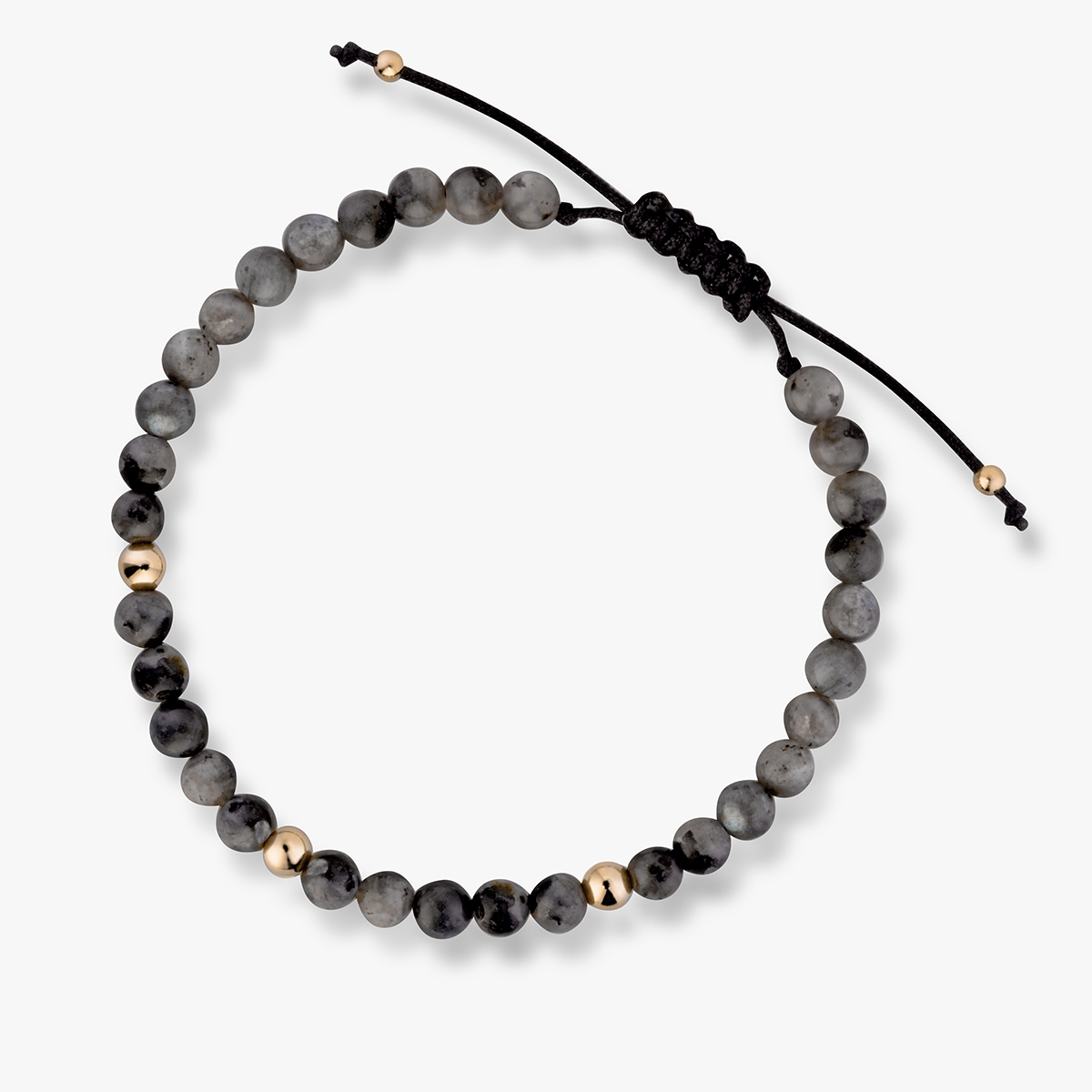 W.KRUK Bransoleta sznurkowa z labradorytami