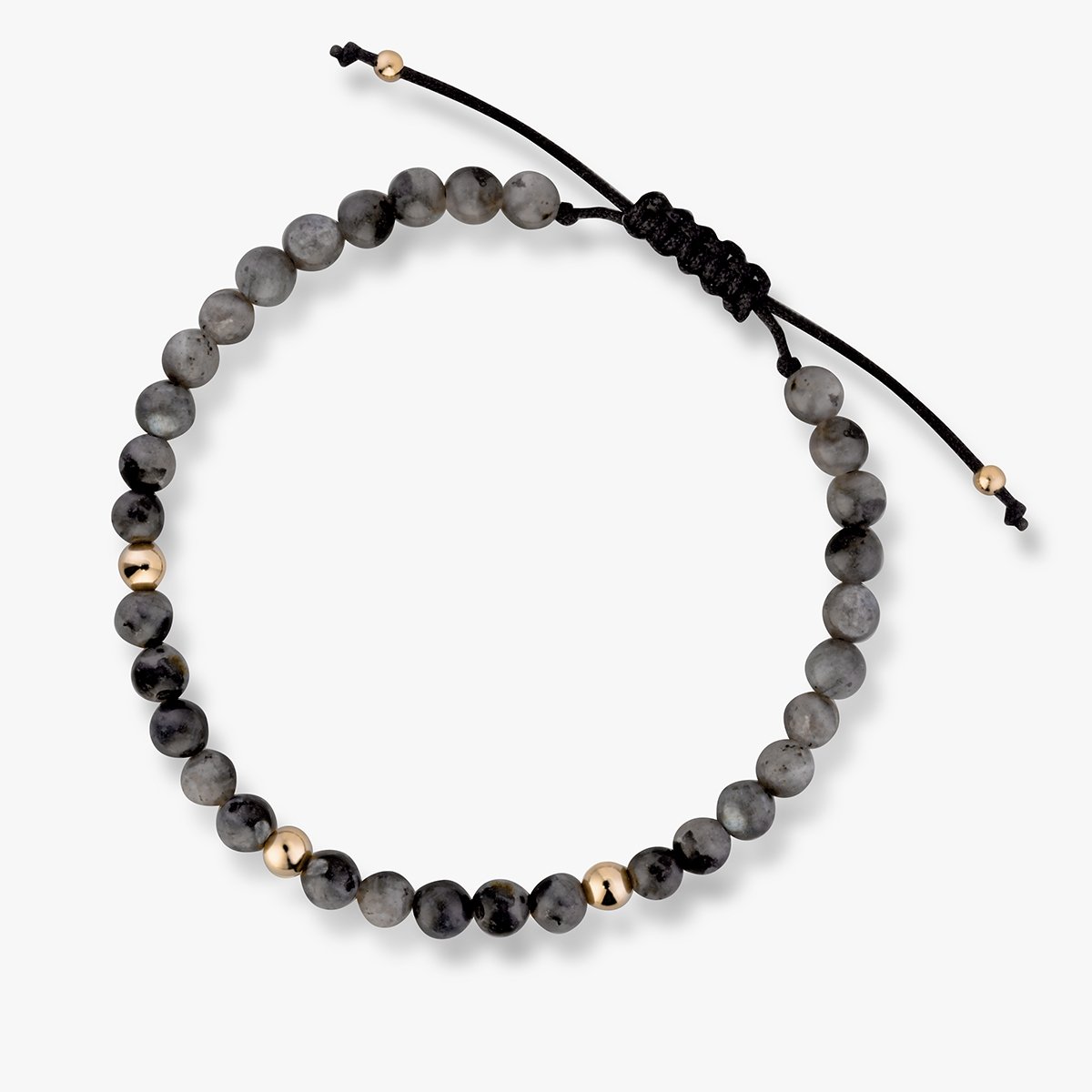 W.KRUK Bransoleta sznurkowa z labradorytami