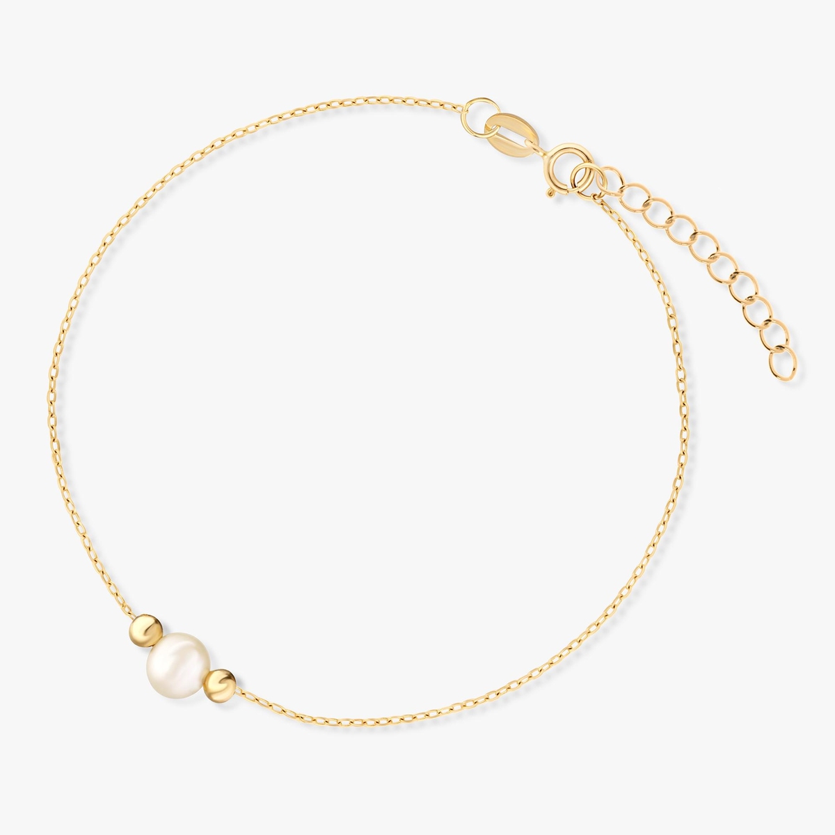 W.KRUK Bransoleta złota z perłą