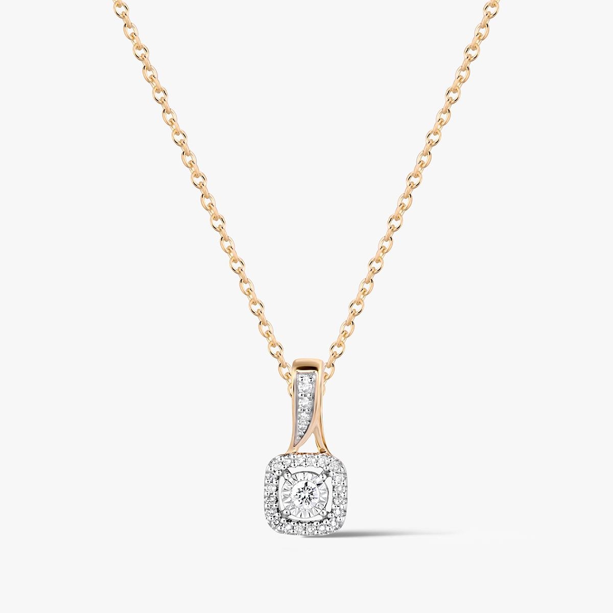 W.KRUK Wisiorek złoty z diamentami