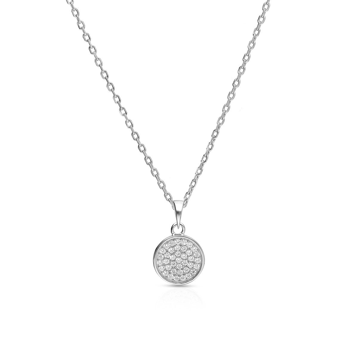 W.KRUK Wisiorek srebrny z cyrkoniami