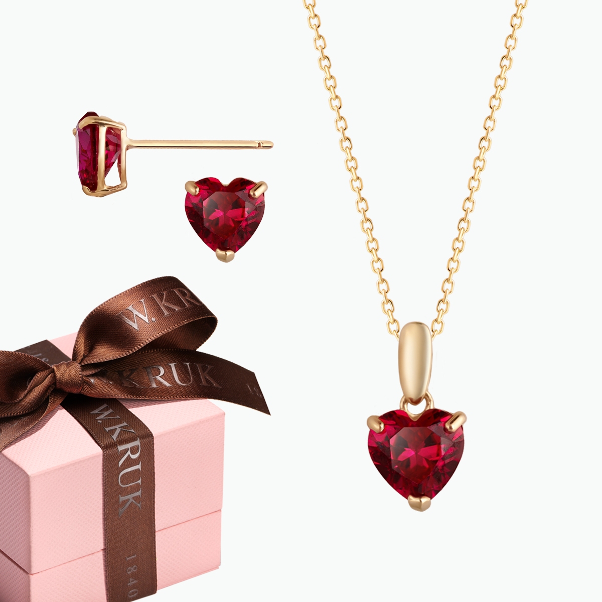 W.KRUK KOMPLET RUBINOWE SERCA