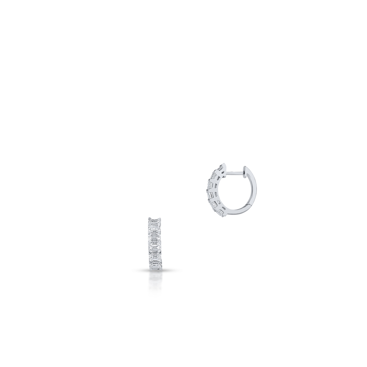 W.KRUK Kolczyki białe złoto z diamentami