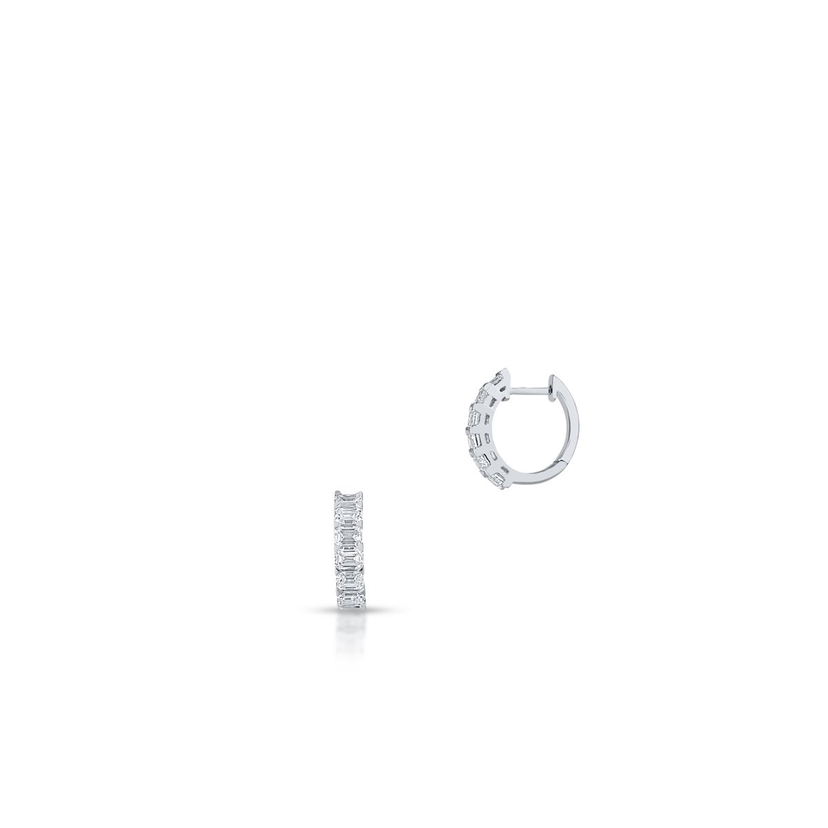 W.KRUK Kolczyki białe złoto z diamentami