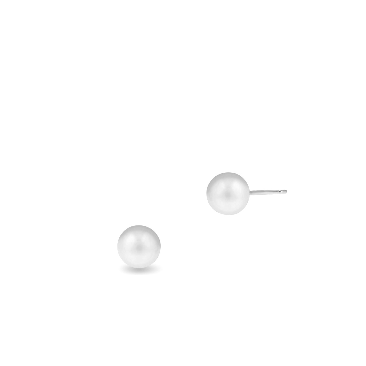 W.KRUK Kolczyki białe złoto z perłami