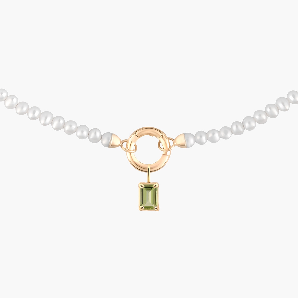 W.KRUK Wisiorek złoty z oliwinem