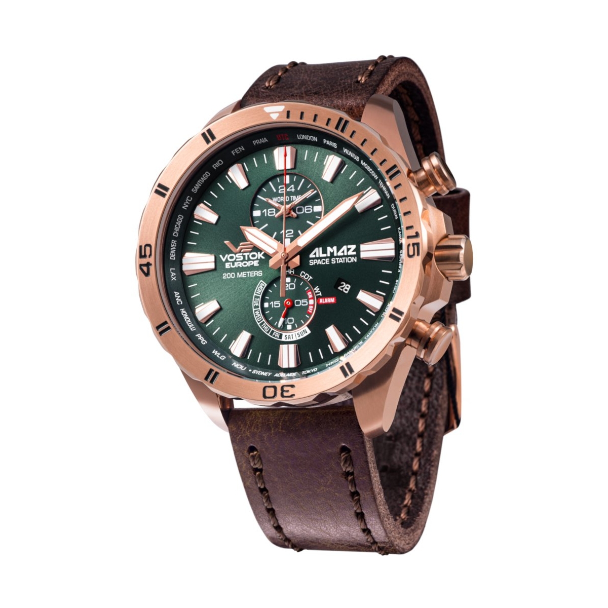 W.KRUK ZEGAREK VOSTOK EUROPE ALMAZ SPACE STATION MULTIFUNCTION
