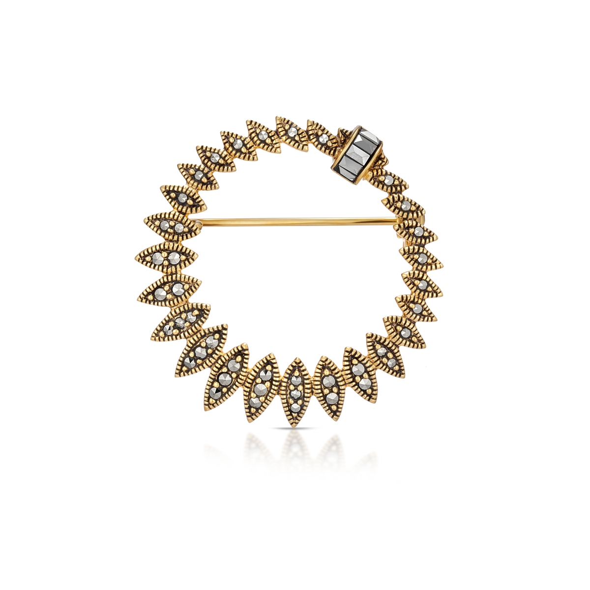 W.KRUK Broszka srebrna Royal