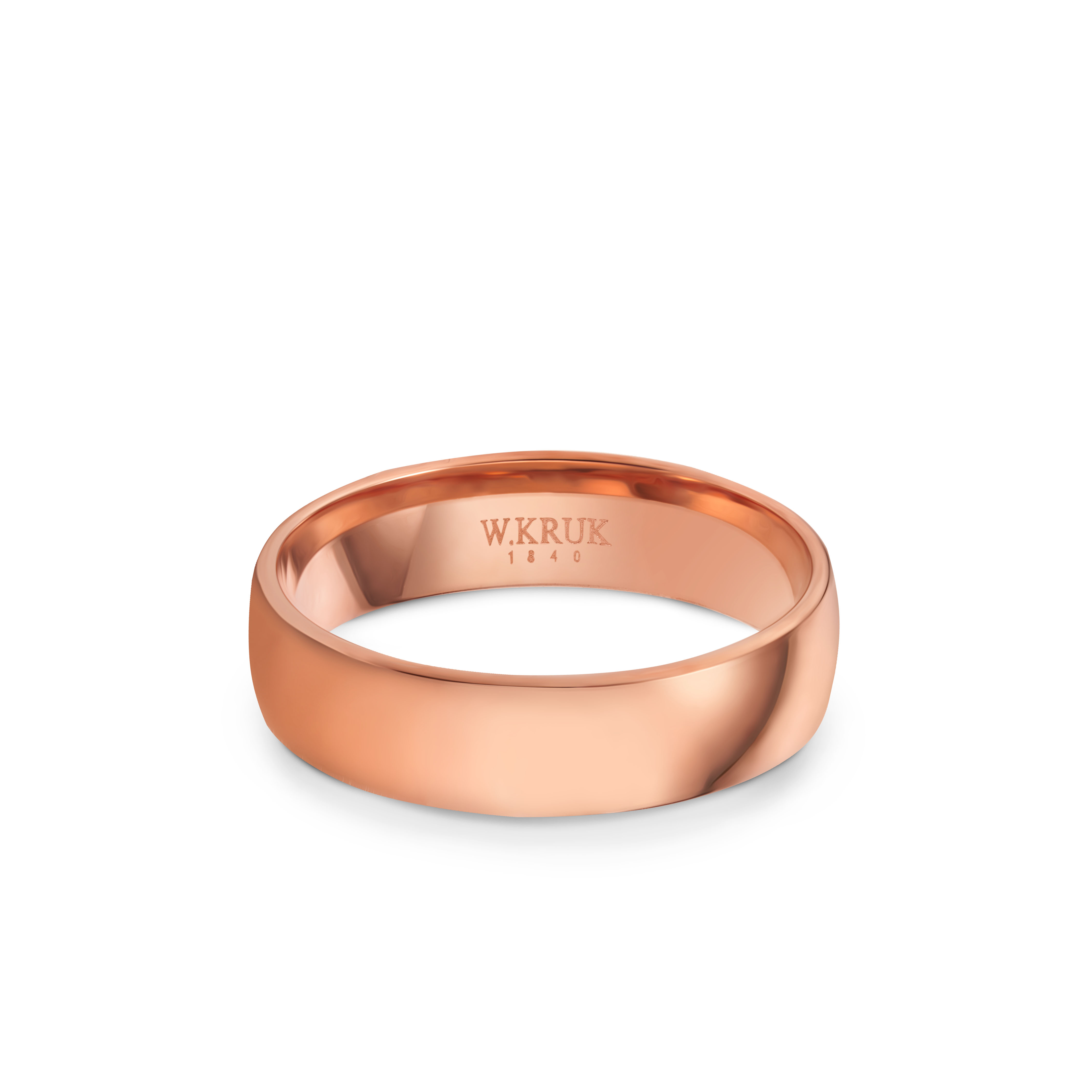 W.KRUK - Obrączka ślubna złota Love męska