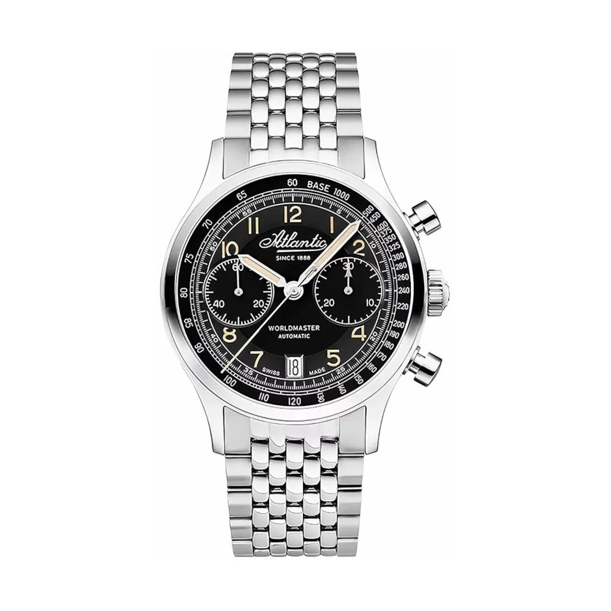 W.KRUK ZEGAREK ATLANTIC WORLDMASTER BICOMPAX AUTOMATIC