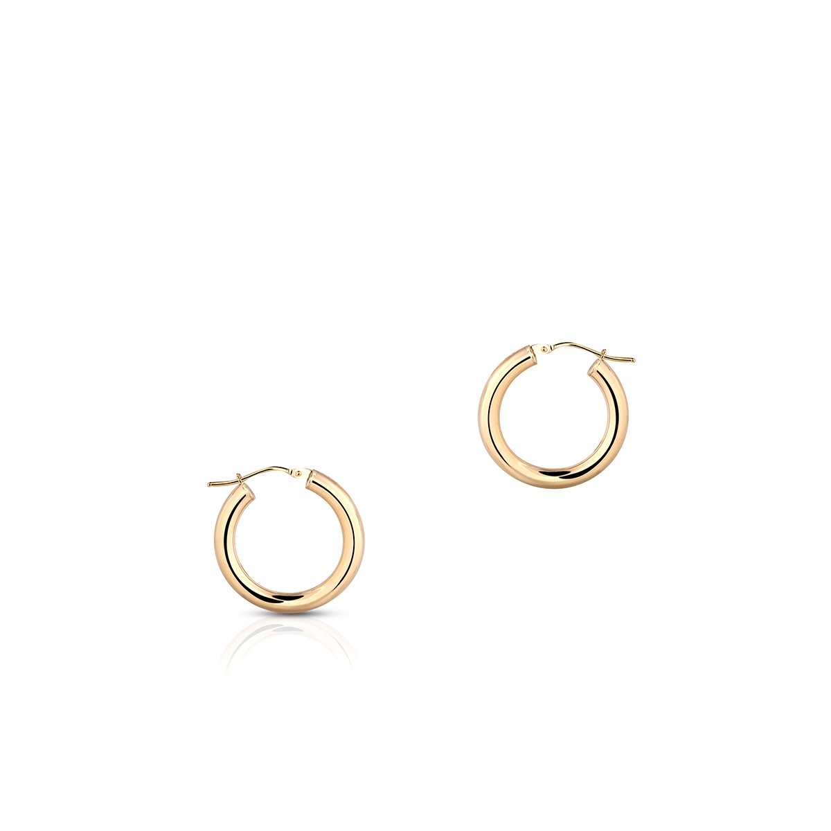 W.KRUK Kolczyki złote koła