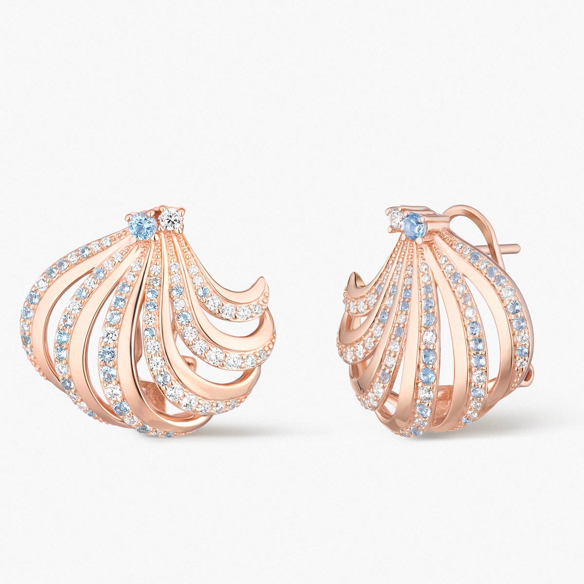 W.KRUK Kolczyki srebrne Balerina