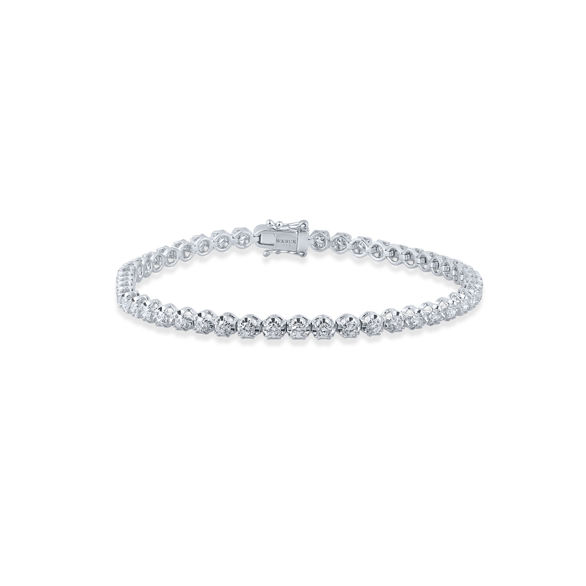 W.KRUK Bransoleta białe złoto z brylantami