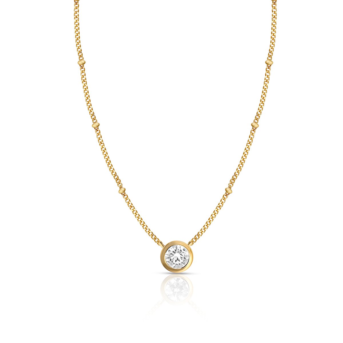 W.KRUK - Naszyjnik srebrny pozłacany