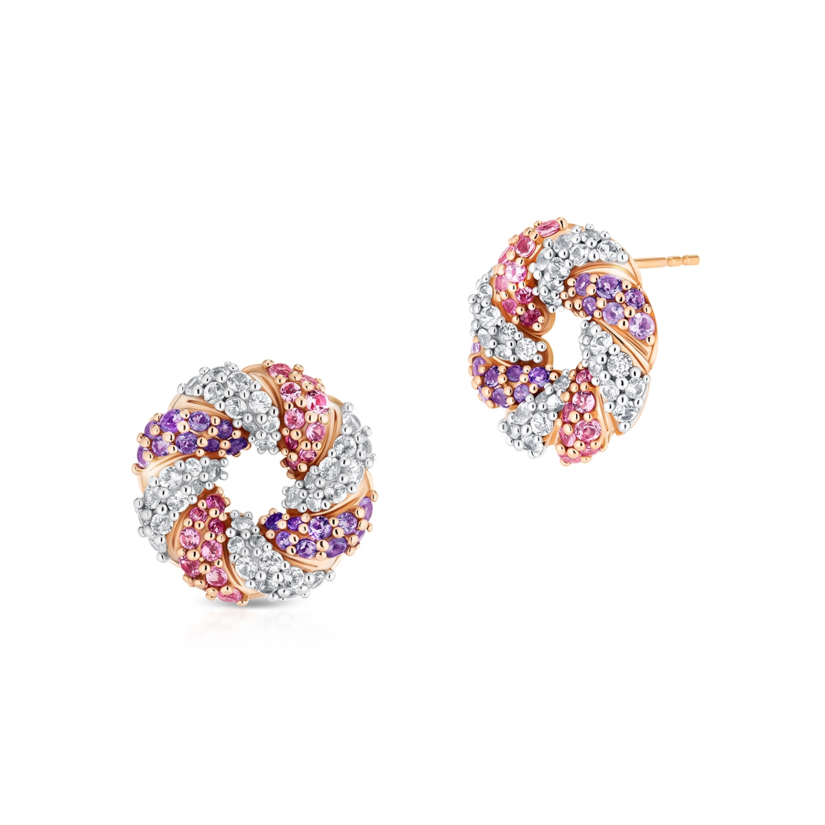 W.KRUK Kolczyki złote Lunapark