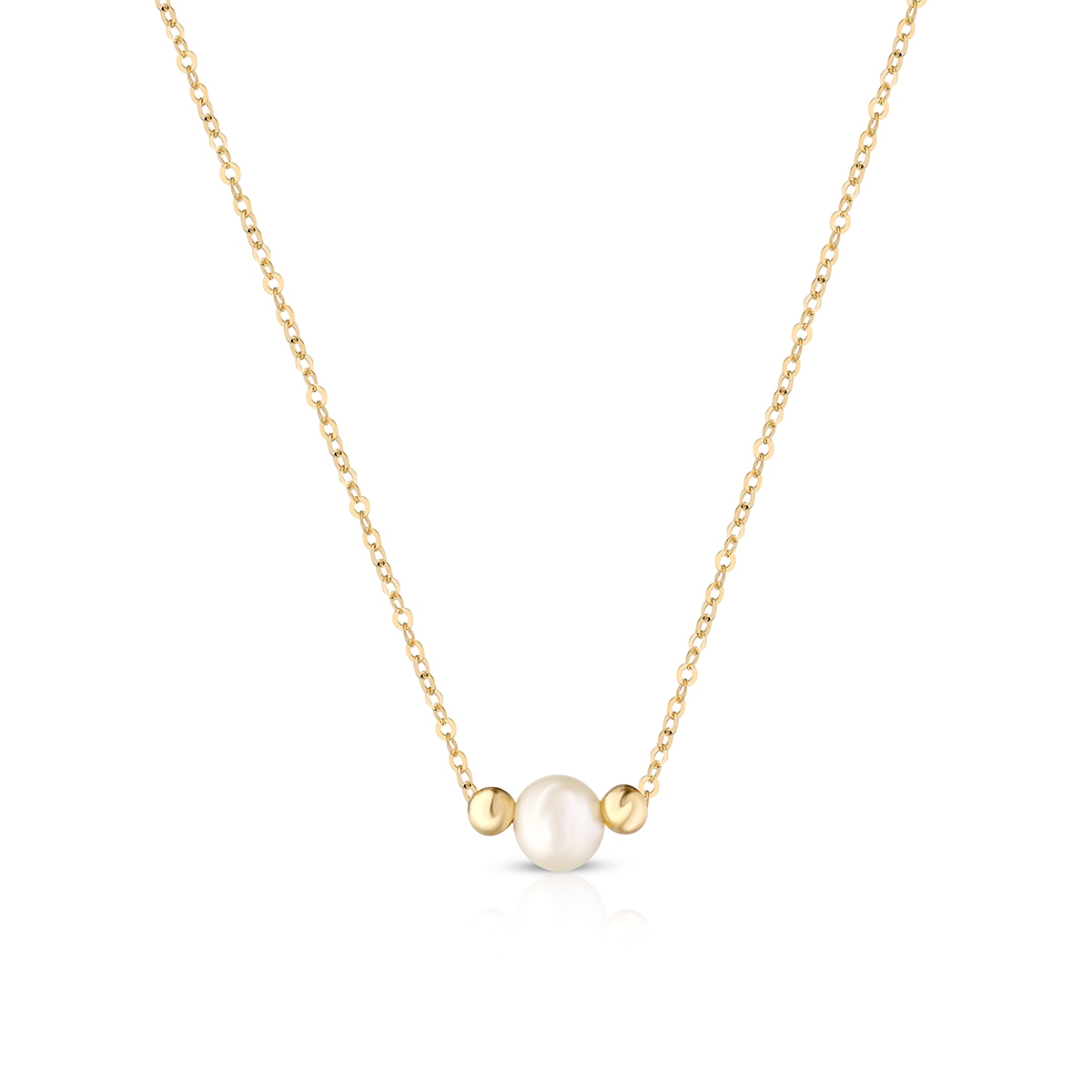 W.KRUK Naszyjnik złoty z perłą