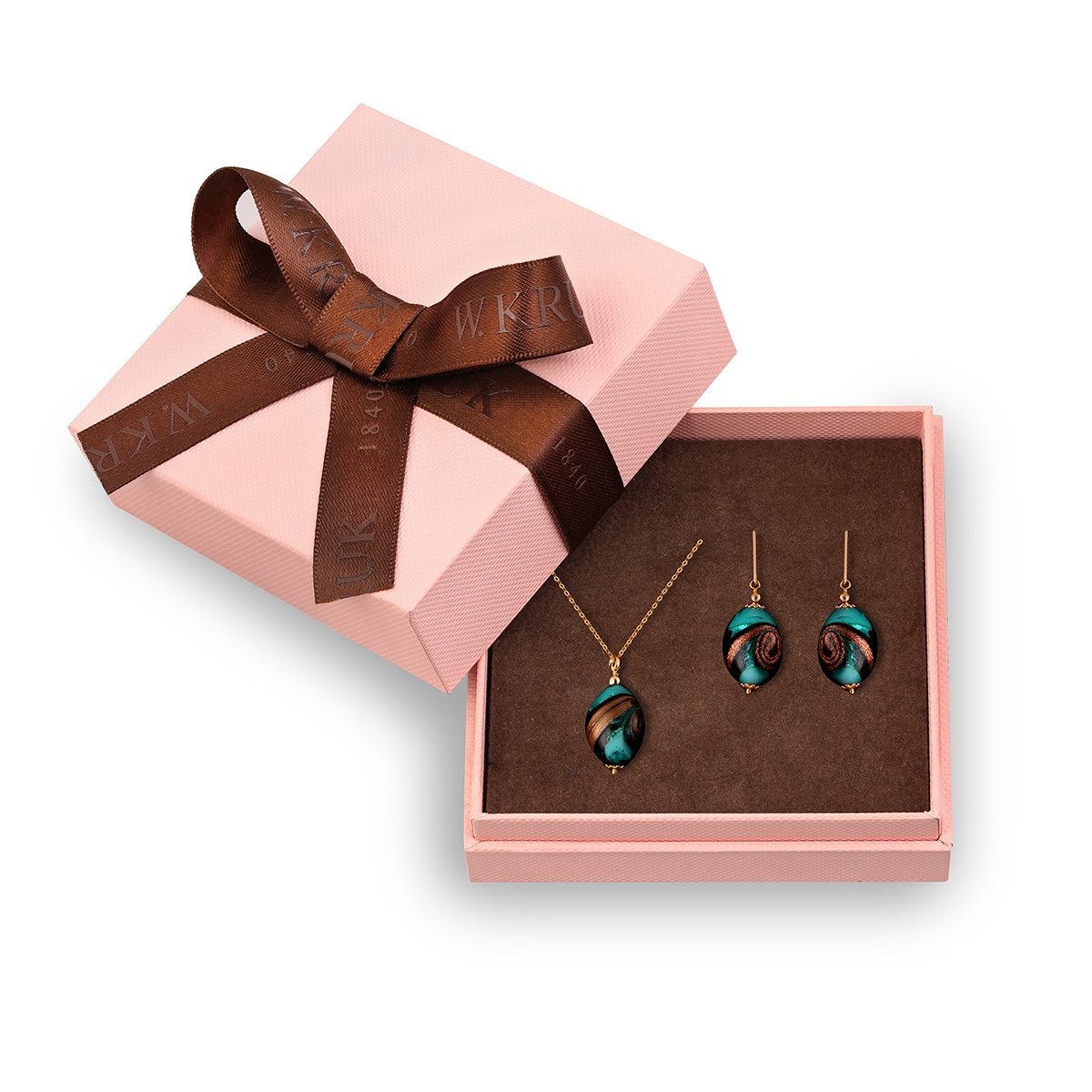 W.KRUK Komplet Murano Zielony