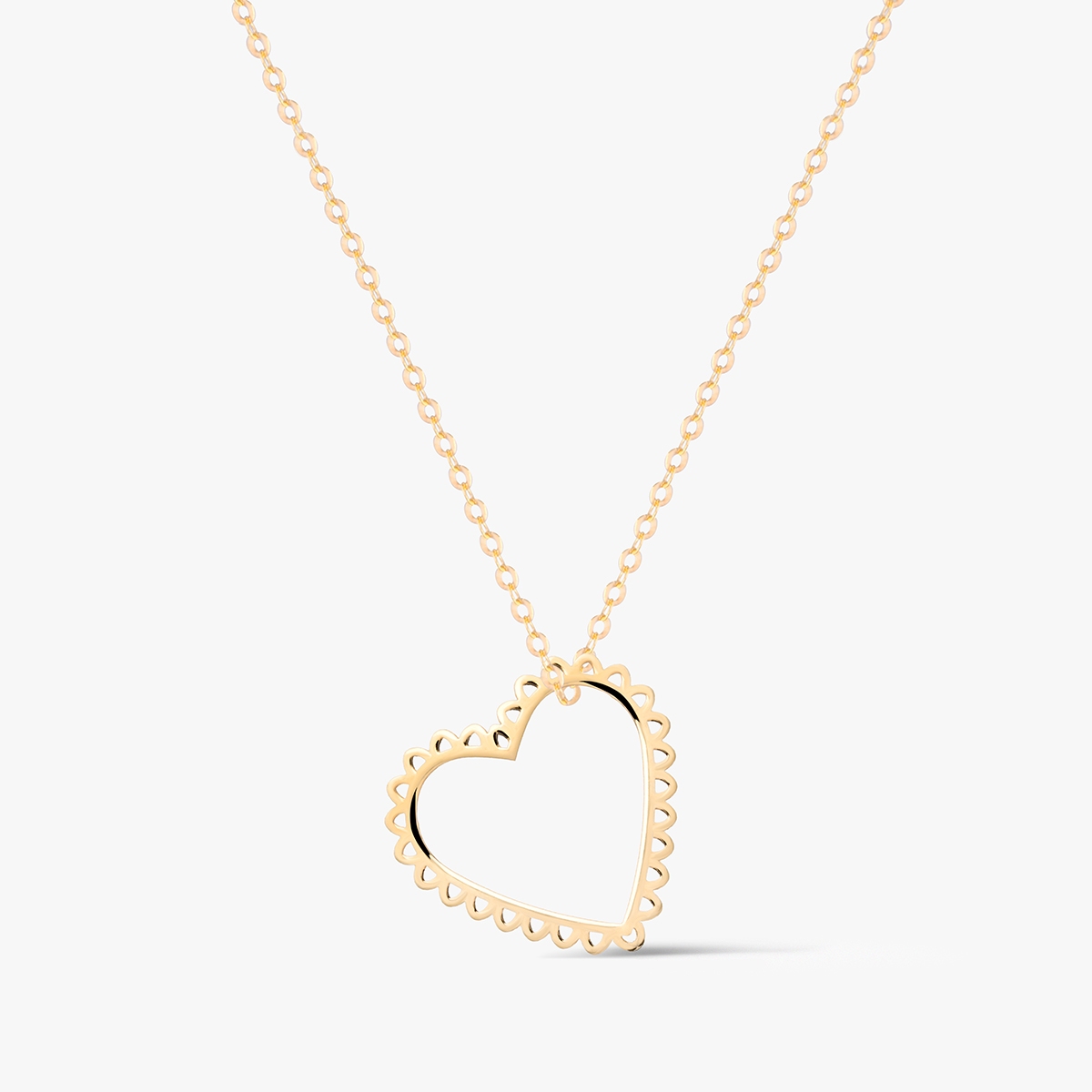 W.KRUK Naszyjnik złoty z sercem
