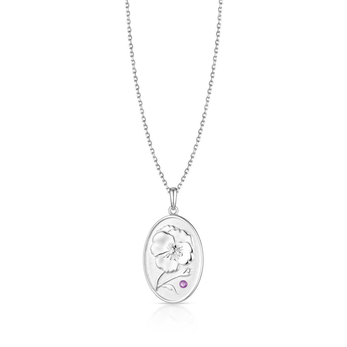 W.KRUK Wisiorek srebrny Medaliony Kwiaty Nocy