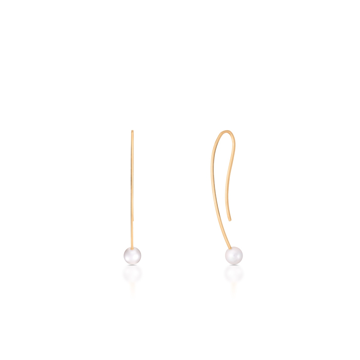 W.KRUK Kolczyki złote z perłami