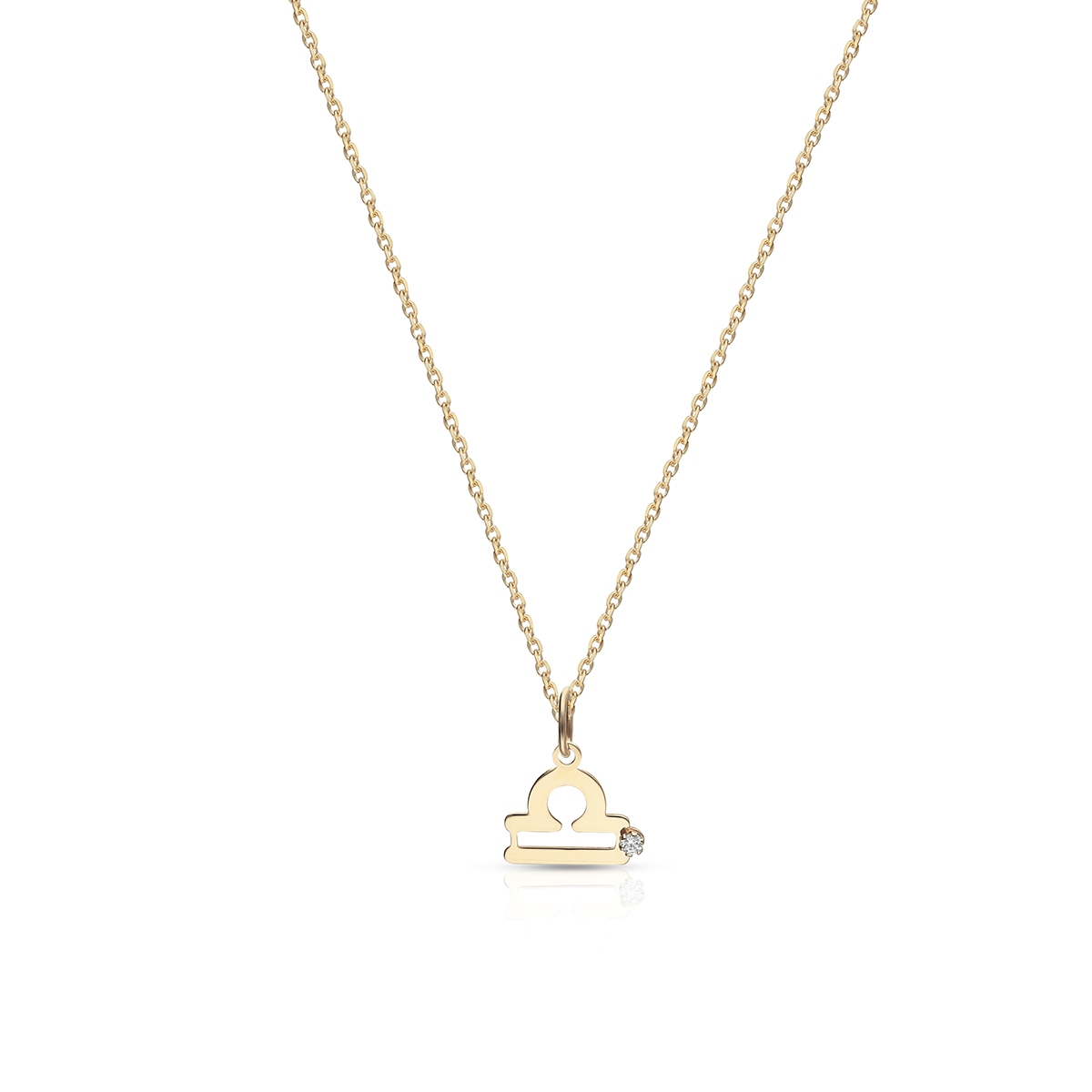 W.KRUK Wisiorek złoty Zodiak Waga