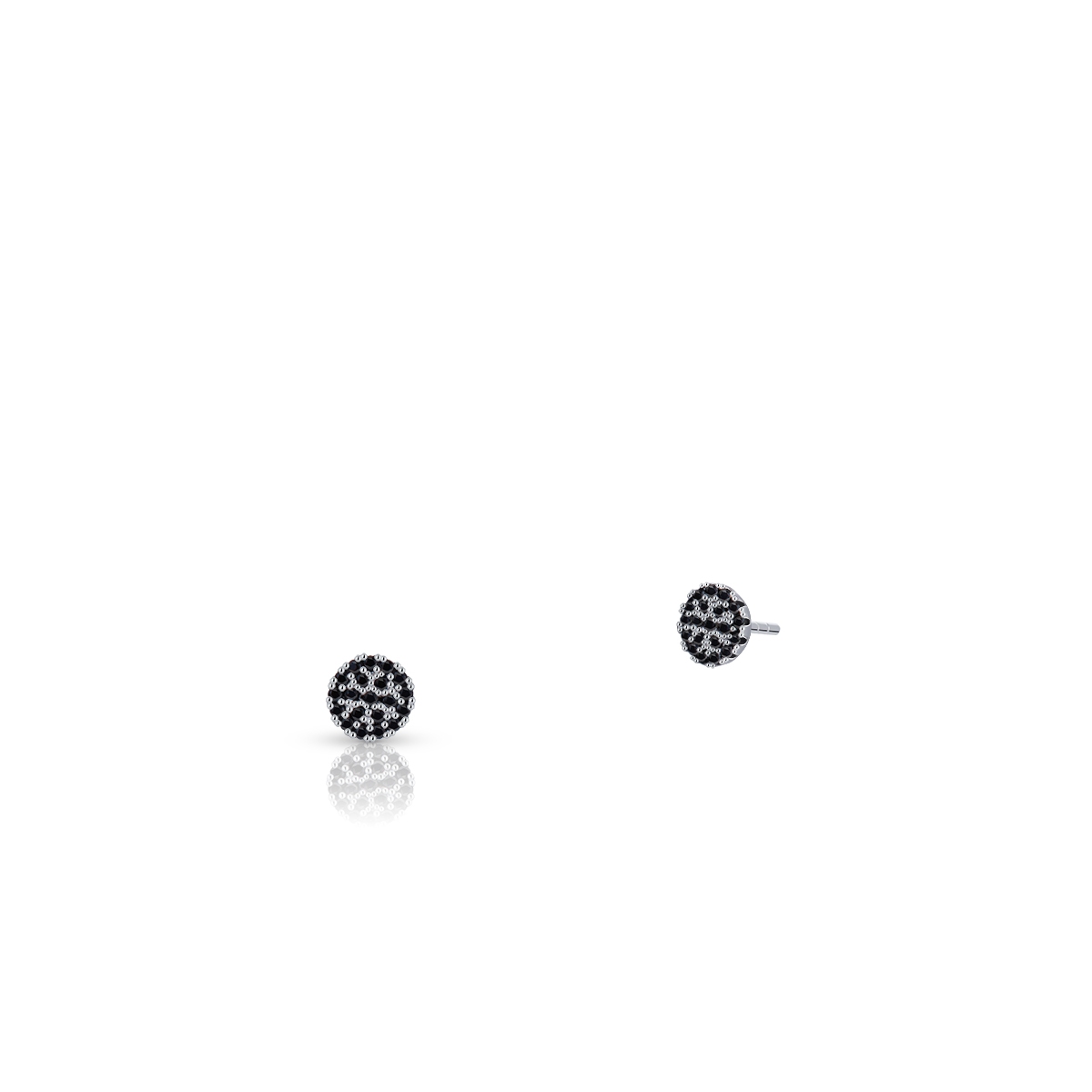 W.KRUK Kolczyki srebrne ze spinelami