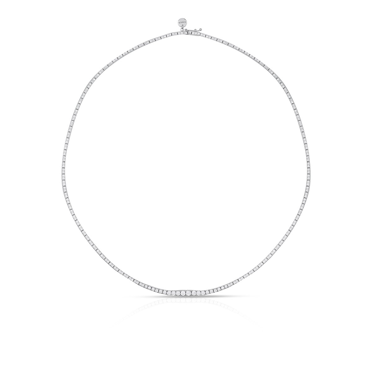 W.KRUK - Naszyjnik białe złoto z brylantami