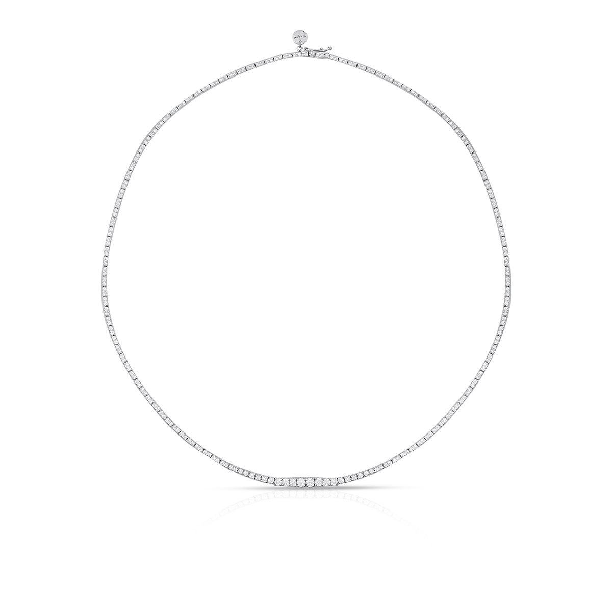 W.KRUK - Naszyjnik białe złoto z brylantami