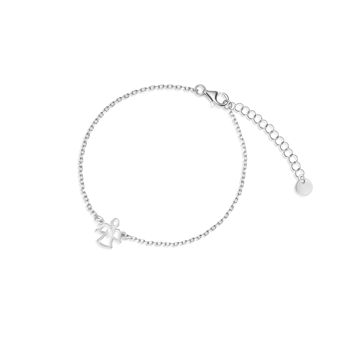 W.KRUK Bransoleta srebrna z aniołkiem