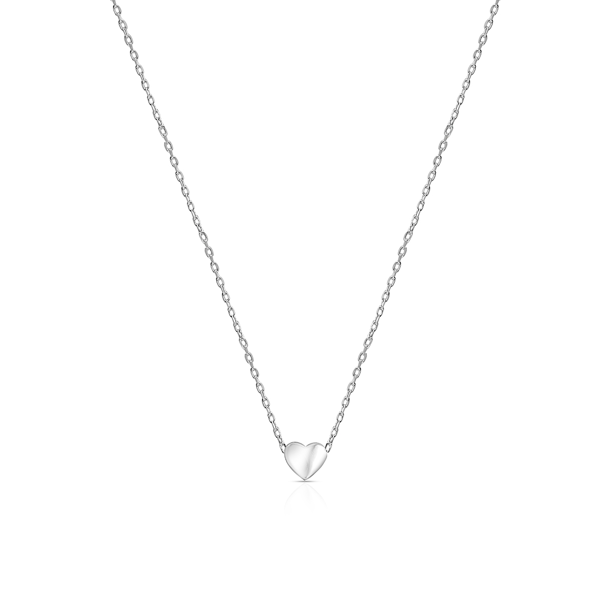 W.KRUK Naszyjnik srebrny serce