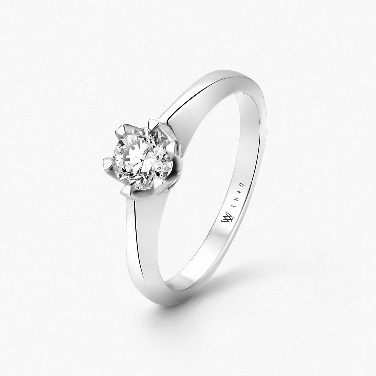 W.KRUK Pierścionek zaręczynowy złoty Jedyny